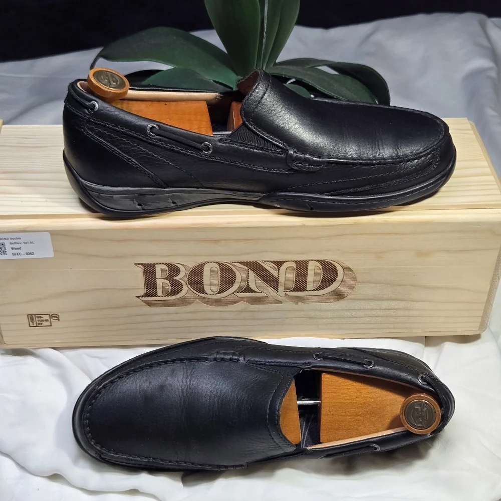 Dr. Scholl's Black Leather Slip-On Loafers